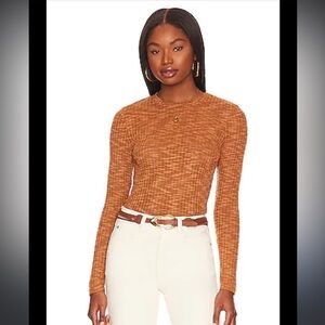 Free people aura layering top in maple